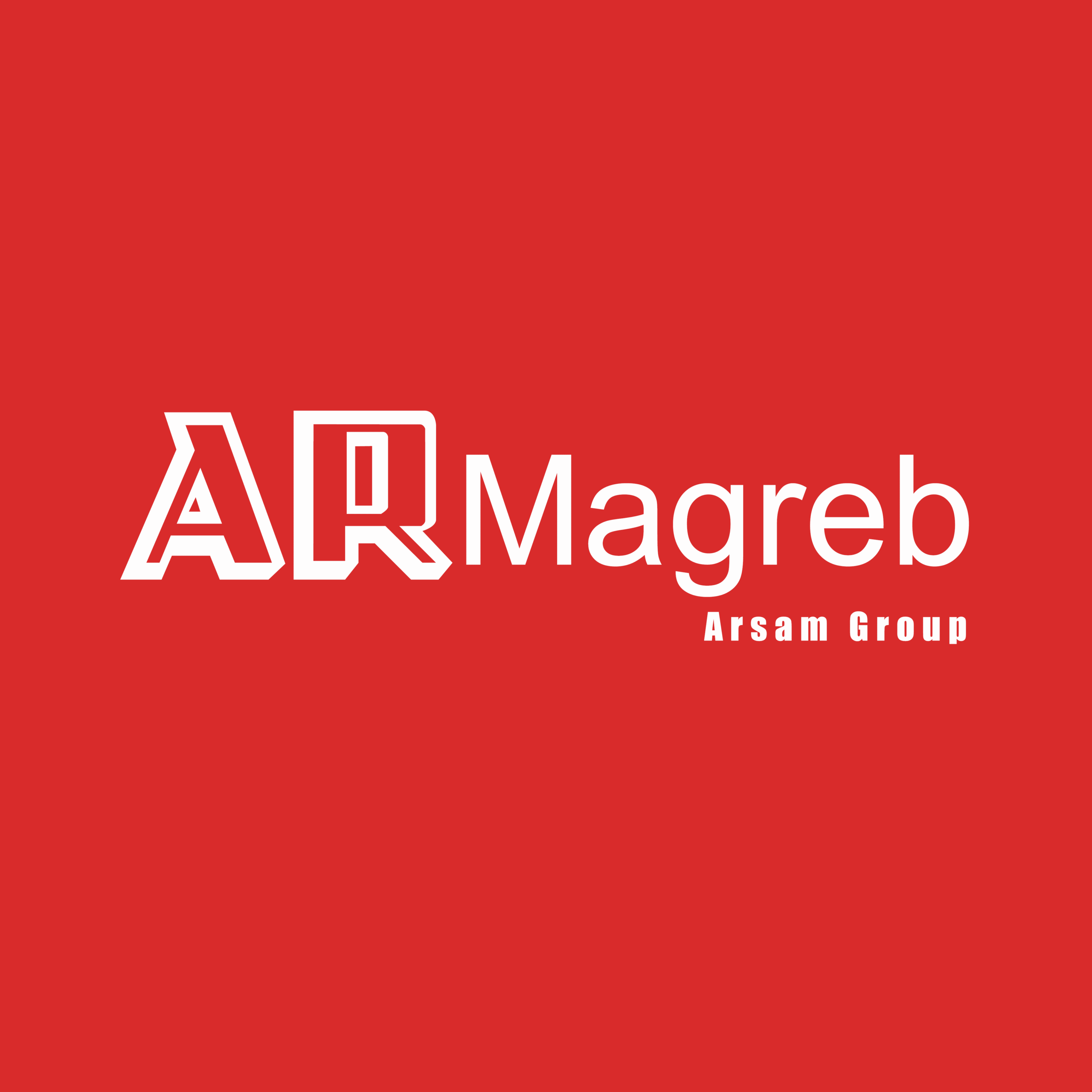 Logo blanc d’ArMagreb, distributeur industriel au Maroc depuis 2017