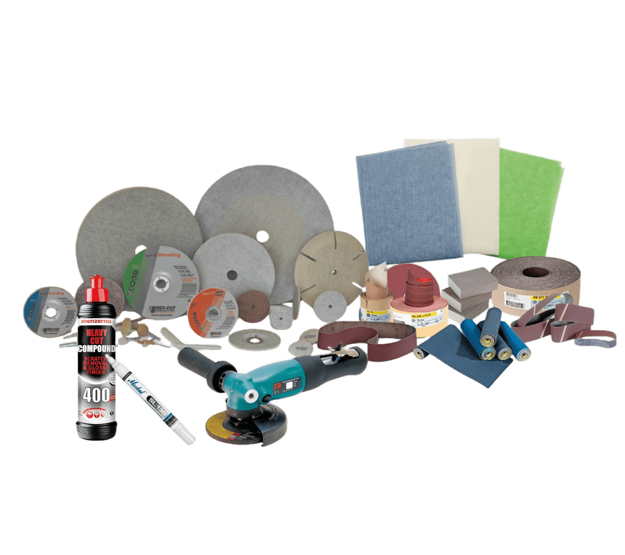 Abrasifs industriels, disques de coupe et outils de polissage